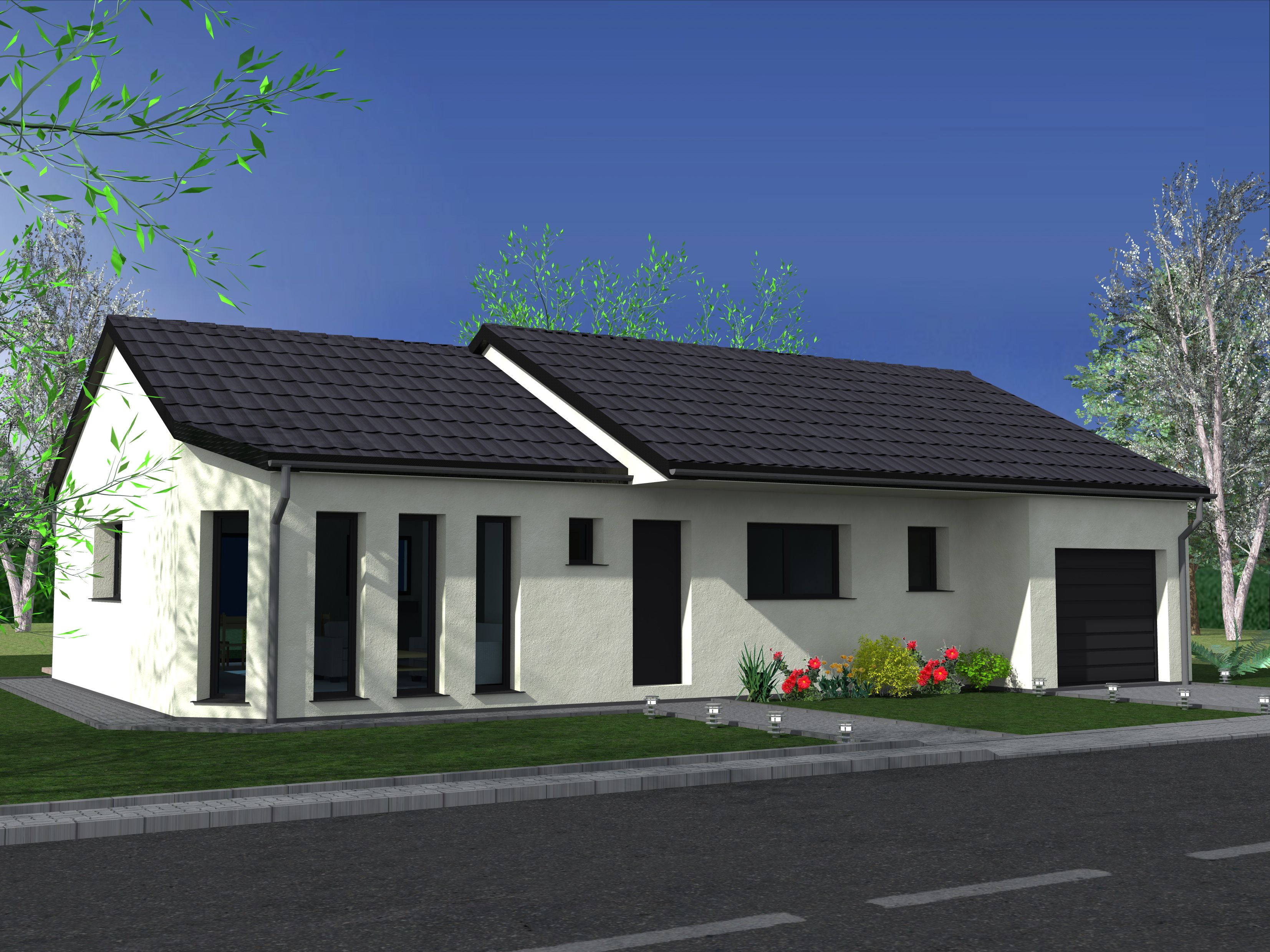 Maison de plein pied avec garage à HILBESHEIM - Keval Construction Maison de plein pied avec garage à HILBESHEIM - Keval Construction